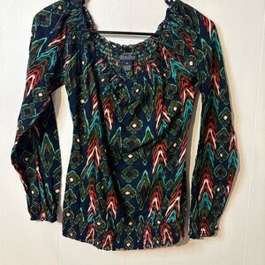 Lucky Brand Multicolor Patterned Women's Top